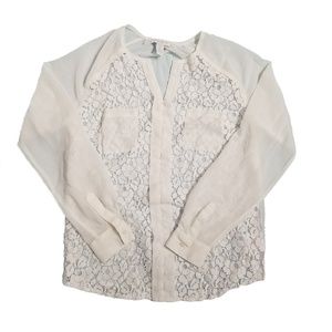 Charter Club White Lace Blouse